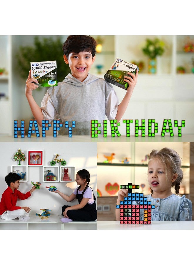 TOSY Magnet Cube 3x3 - 30 Blocks, 7in1 Toy: Puzzle Cube Game, Creative Building Blocks, Transformable Fidget Spinner, Infinity Cube, 2-Pack - Image 3