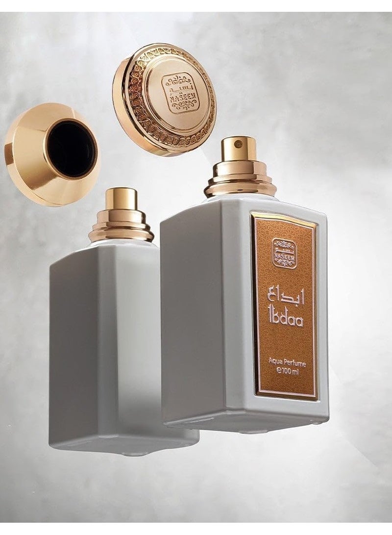 Naseem Perfumes Ibdaa Aqua Perfume |  | Fresh Jasmine White Musk Tone Eau De Parfum For Men & Women 100 ml - Image 4