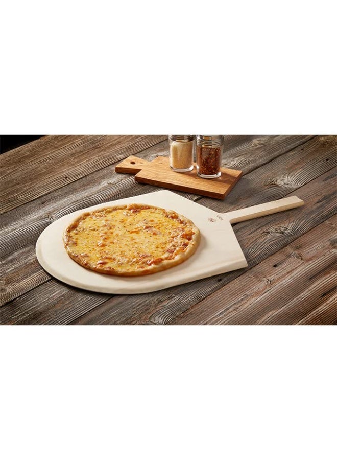 American MetalCraft American Metalcraft 2616 Wood Pizza Peel with 9" Handle, 17" x 16" Brown  - Image 1
