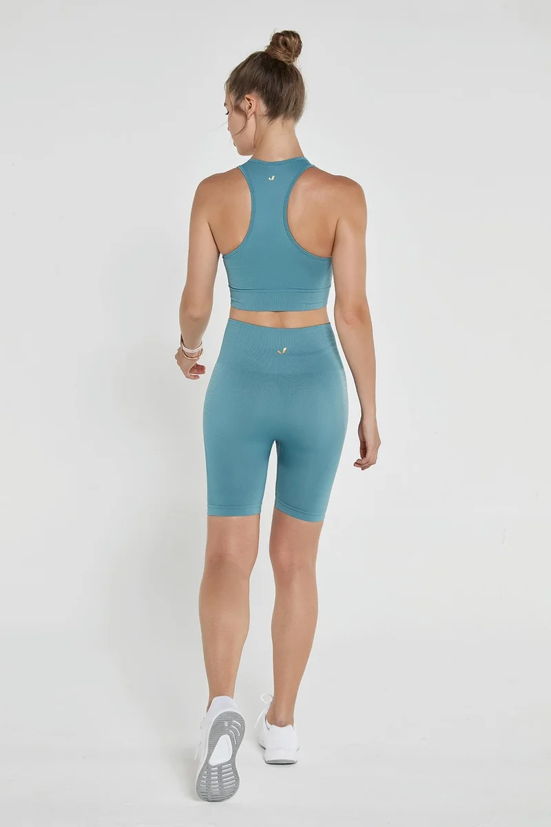 جيرف Gela Shaper Sport Biker Leggings - Aqua Green