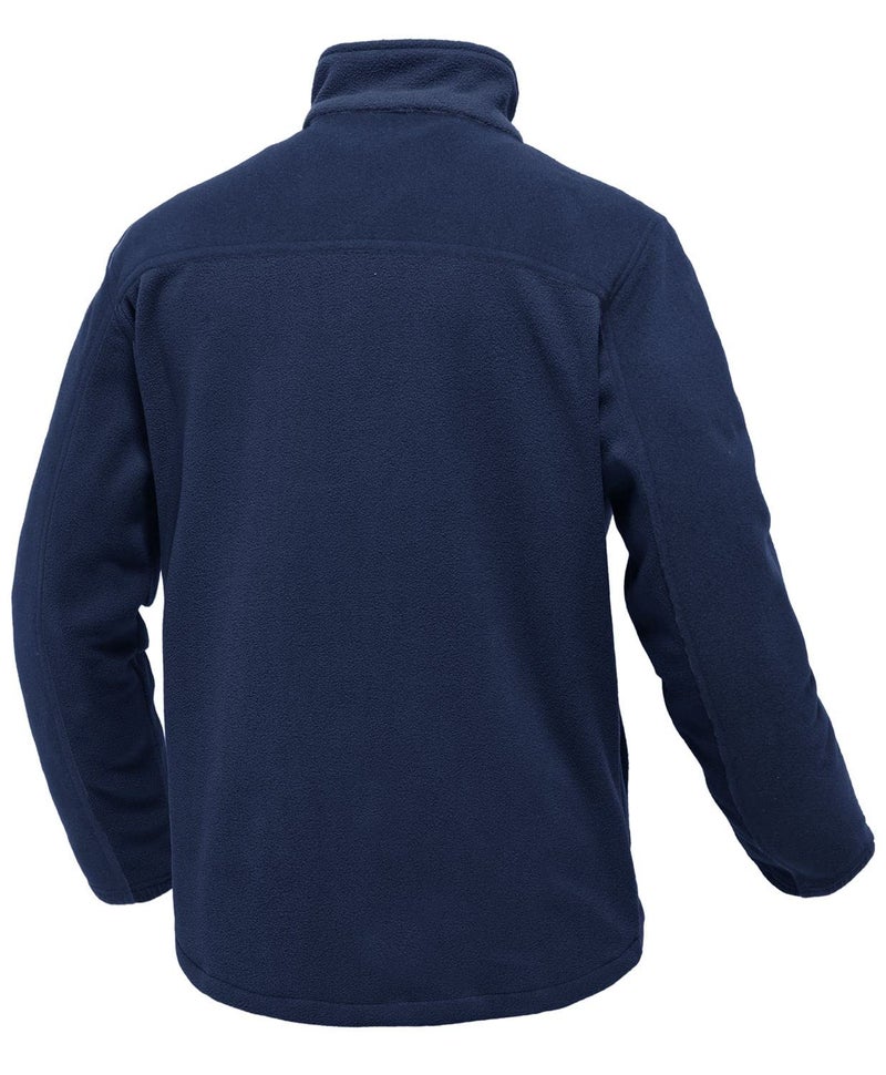 Rdruko Men's Fleece Jackets Full Zip Lightweight Outdoor Hiking Jackets Winter Coats(Full Navy, US M) - Image 3