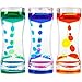 Oneshow Liquid Motion Bubbler Timer Colorful Oil Hourglass Liquid Sensory Toys Activity Fidget Toy Calm Stress Relief Desk Toys Desk Decor for Adults and Teenager Fidget Water Timers 3 Pack - Image 2
