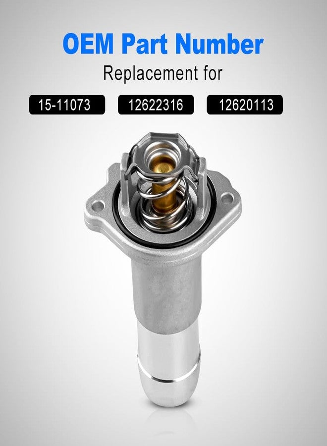 zayody Engine Coolant Thermostat Housing Assembly Compatible with 2004-2012 Chevy Colorado GMC Canyon Hummer H3 H3T Isuzu i-280 2007-2008 i-290 i-350 i-370 Replacement for 15-11073 12622316 12620113 - Image 2
