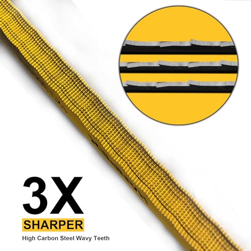Hanpex Hacksaw Replacement Blades Set (10 Pack) High Speed 12" Length Hack Saw Blade - High Carbon Steel (HCS) Cutting Blades - Image 4