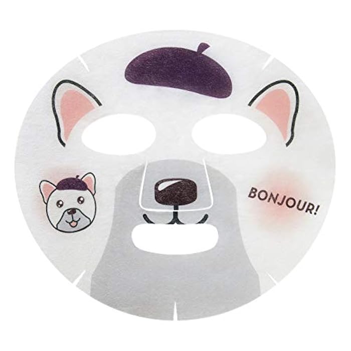 The Crème Shop Plump Up, Skin! Animated Face Mask - Korean Collagen Face Mask to Improve Fine Lines and Wrinkles for a Firm, Vibrant Complexion (Bulldog/Set of 3) - Image 2