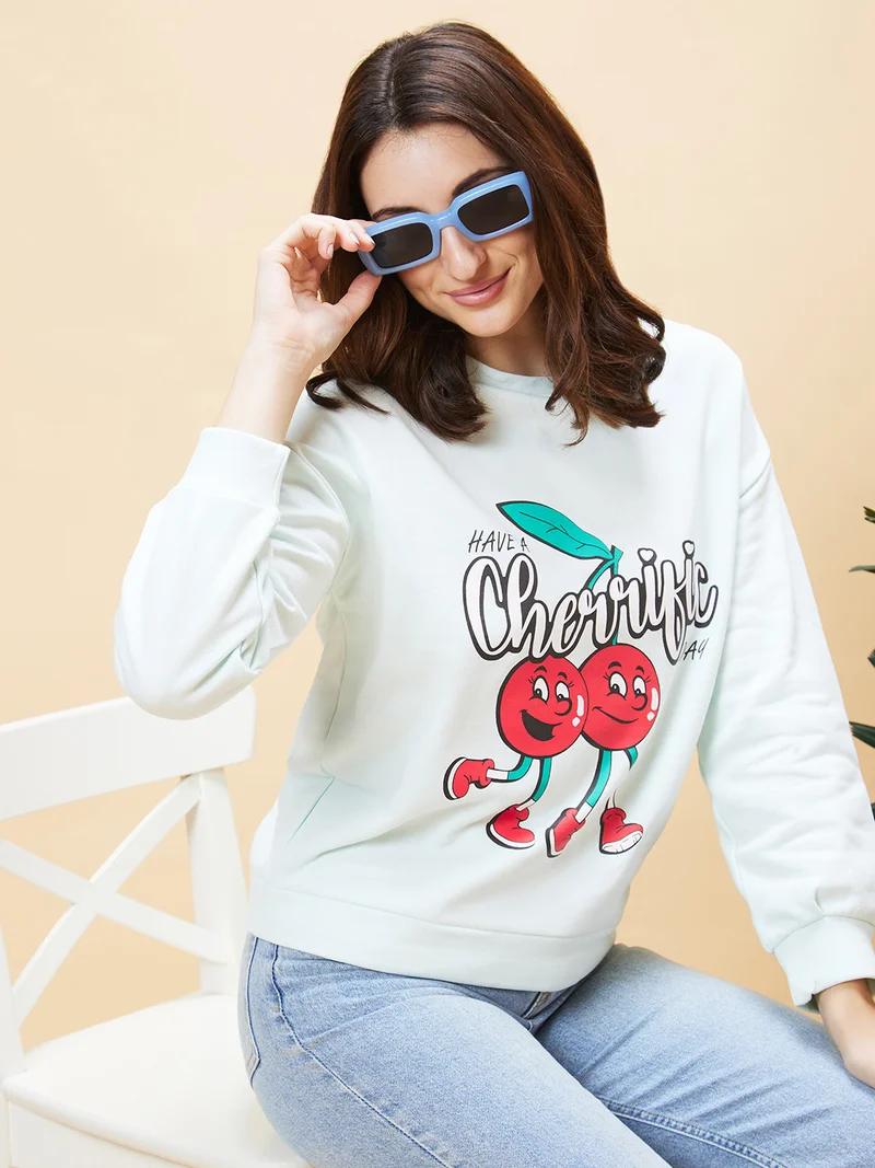 globus Globus Women Graphic Printed Pullover Sweatshirt