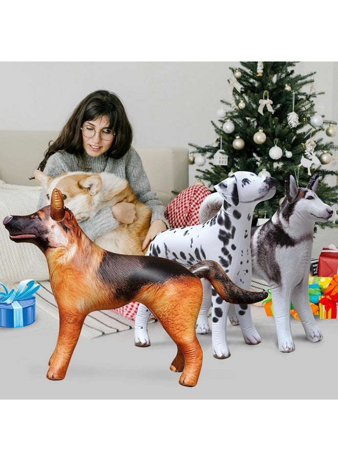 جيت كرييشنز لعبة ثلاثية قابلة للنفخ من جيت كرييشنز للكلاب: هاسكي، دالماتيان، الراعي الألماني، لعبة من أجل متعة لا نهاية لها، ديكور حفلات بالونات للأطفال والكبار، أعياد الميلاد، الكريسماس، الشتاء، عيد الشكر، التعليم - Image 5