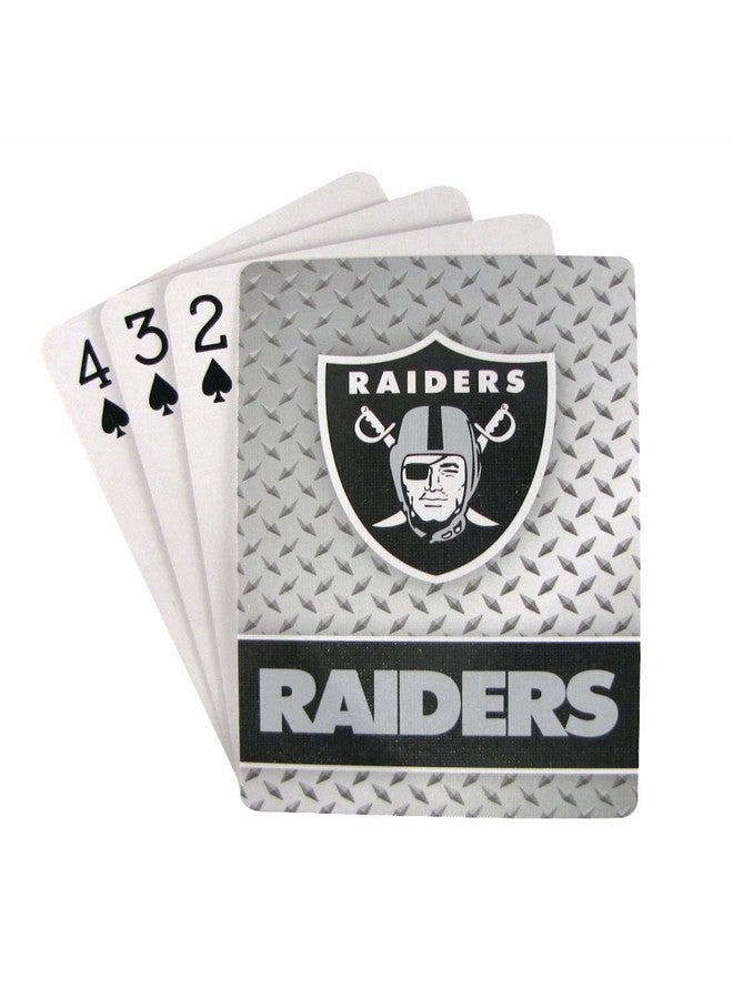 Pro Specialties Group Oakland Raiders Diamond Plate Playing Cards 