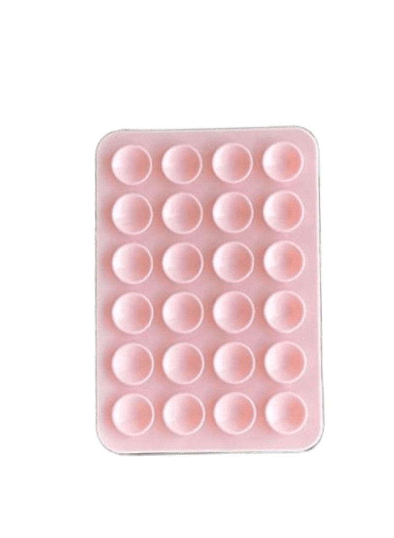 SYMURA 3-Pack Silicone Suction Cup Phone Mount – 24 Micro Suction Cups & Peel-and-Stick Base – Light Pink, Rose Pink & Powder pink - Image 4
