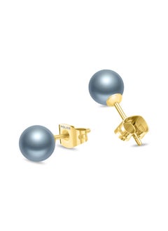 POLICE Opaline Gold-Plated Stud Earrings - Lustrous Grey Pearl for Elegant Style - pzsku/Z307CCFA890A838208582Z/45/_/1740469062/fda5499b-3324-43ee-9617-099943e4ca17