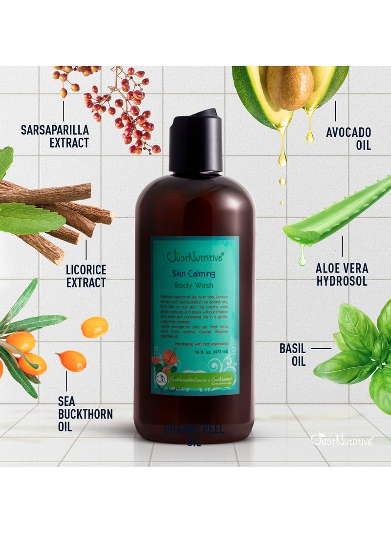 Just Nutritive Just Nutritive Skin Calming Body Wash | Best Body Wash for Your Skin | Natural Body Wash 16 oz  - Image 2