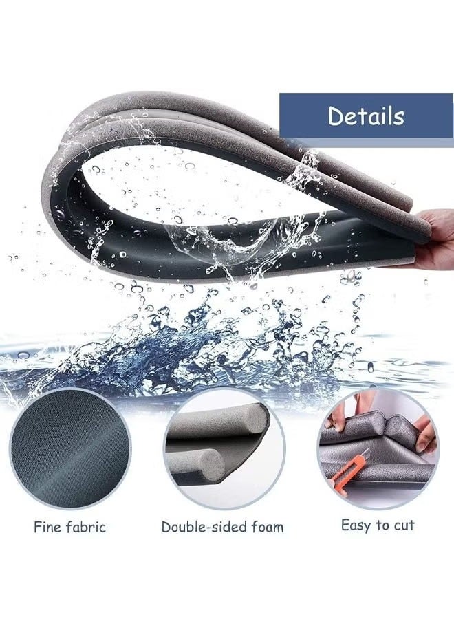 Large Door Draft Stopper for Bottom of Doors Under Door Draft Noise Blocker Gap Stoppers Door Draft Guard for Bottom of Doors Adjustable Twin Door Sweep Draft Seal Window Sealer（Black） - Image 4