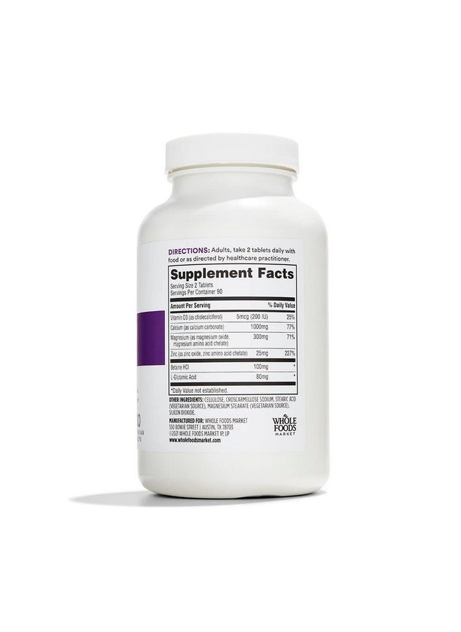 365 by Whole Foods Market Cal Mag Zinc Vitamin D3 180 Count  - Image 3
