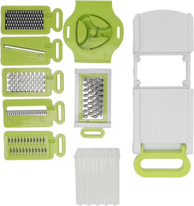 klarako 5 Blades Mandoline Slicer for Kitchen, Stainless Steel Vegetable Chopper, Removable Vegetable Cutter with Foldable Stand, Mandoline Food Slicer for Fruits Potato Onion Tomato - Image 5