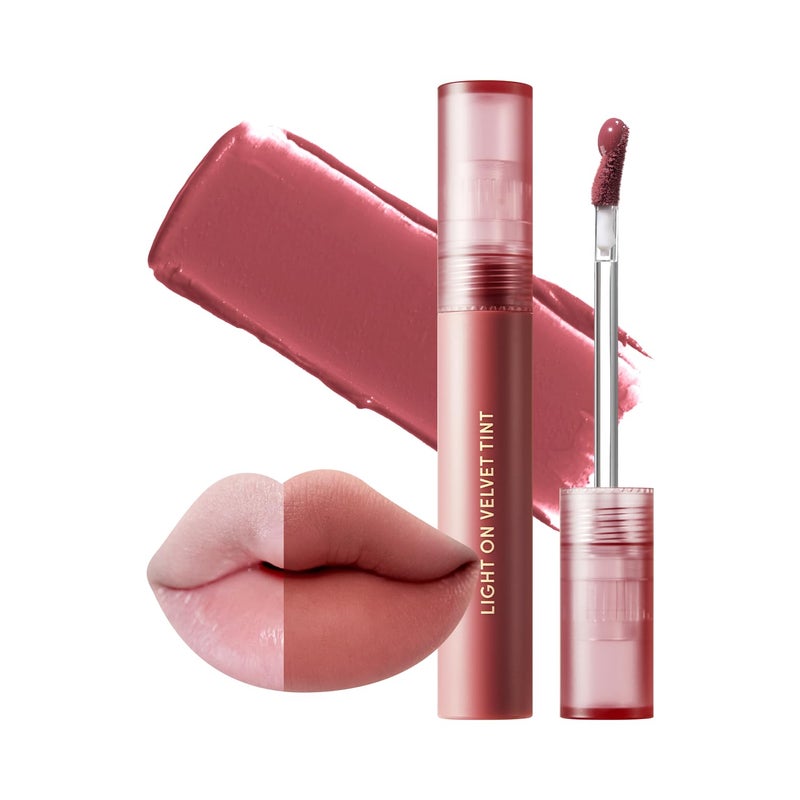 Nature Republic Light on Velvet Tint (05 MOOD FIG) | High Pigment, Weightless Lip Tint with Velvety Matte Finish, Smooth Texture, Non-Sticky Formula - Image 1