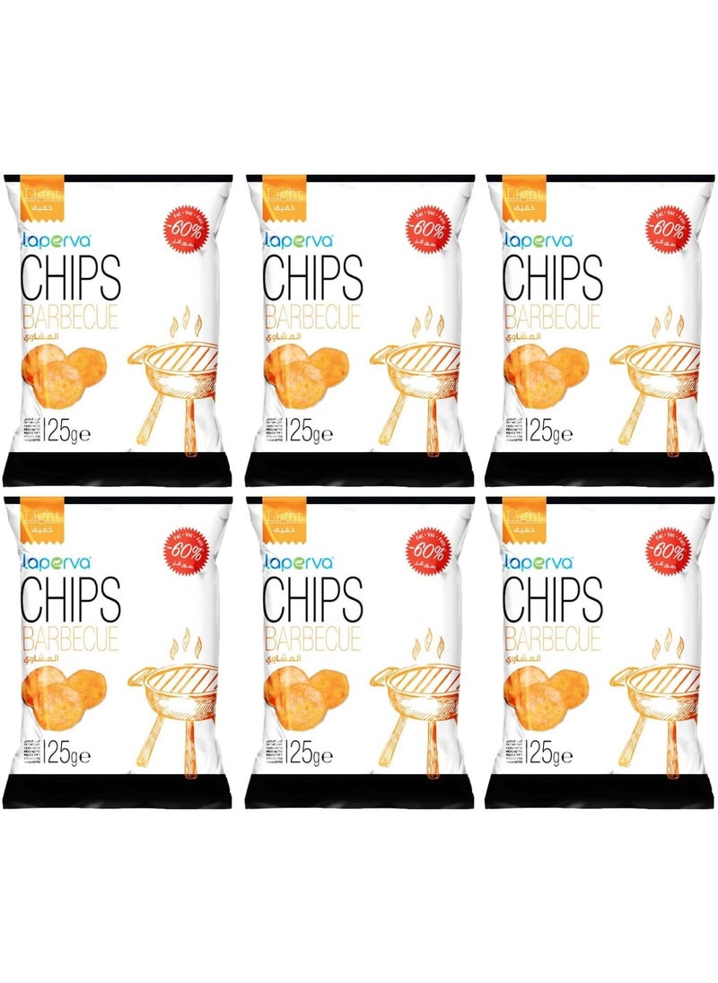 Laperva Barbecue Protein Chips -25 Gm pack of 6  - Image 1