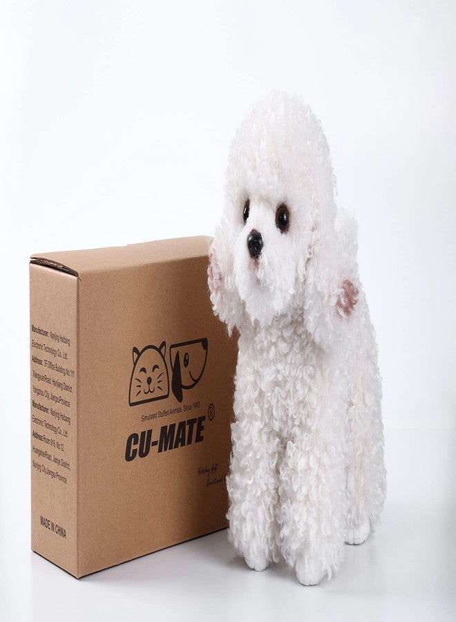 CU-MATE Poodle Plush Puppy Plushie Realistic Dog Stuffed Animal Toy Adorable Hugging Sleeping Pillow for Kids Friends - Image 3