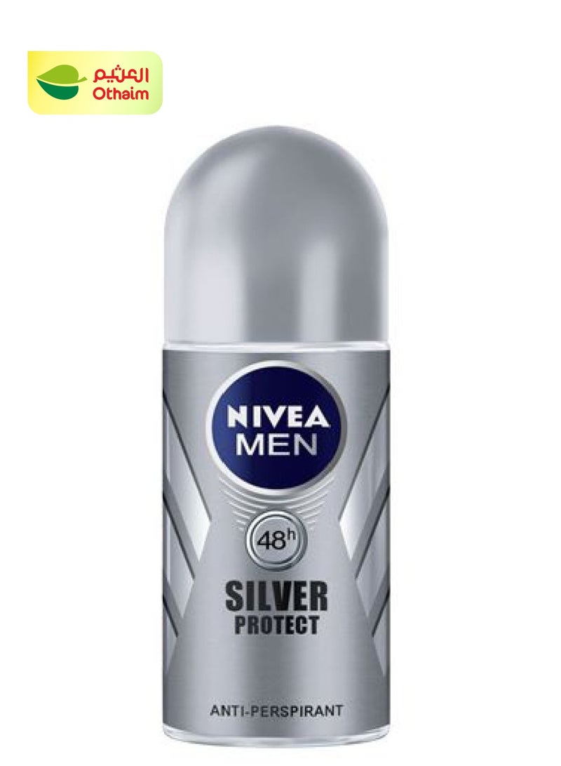 Nivea Nivea Silver Protect Antiperspirant Deodorant Roll-On For Men, 50ml 
