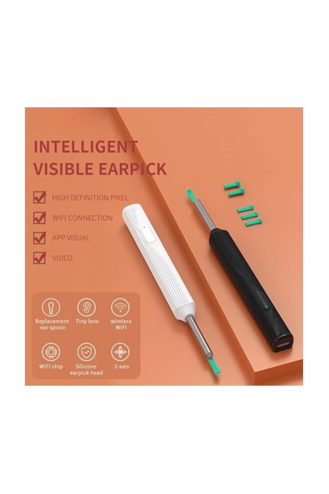 Dr.isla منظف الأذن الذكي Dr.isla P2 – جهاز واي فاي مزود بكاميرا دقيقة 500 واط لإزالة الشمع برؤية واضحة - Image 4