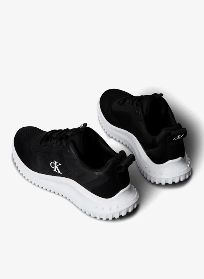 Calvin Klein Jeans Black/Bright White Breathable Mesh Ultralight Trainers for Women | Best Price UAE