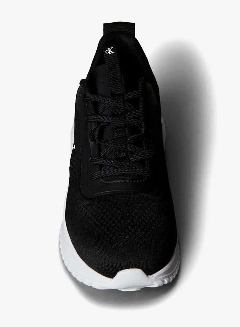 Calvin Klein Jeans Black/Bright White Breathable Mesh Ultralight Trainers for Women | Best Price UAE