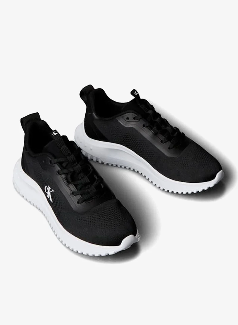 Calvin Klein Jeans Black/Bright White Breathable Mesh Ultralight Trainers for Women | Best Price UAE