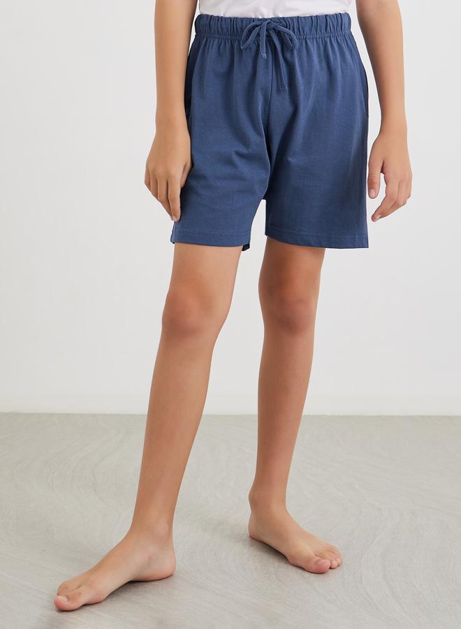 Styli Solid Cotton T-Shirt and Shorts Set - Image 5