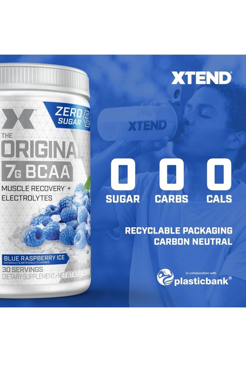 XTEND The Original 7g BCAA Blue Raspberry Ice Flavor 405g - Image 3