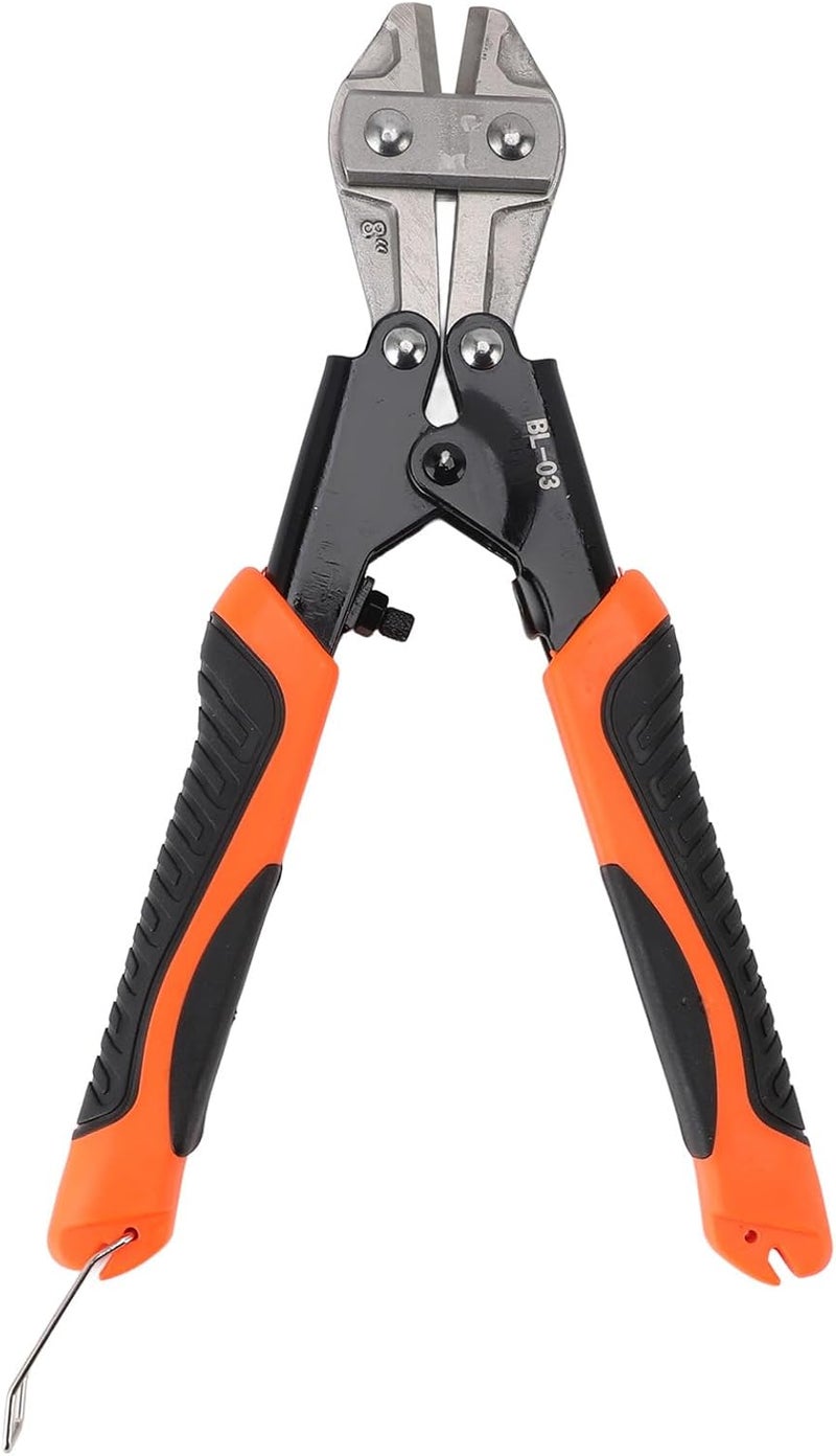 Mini Bolt Cutter Spring Loaded 8 Inch Steel Wire Cable Cutter With Anti Slip Handle For Electrician Engineers And DIY Enthusiasts - Image 1