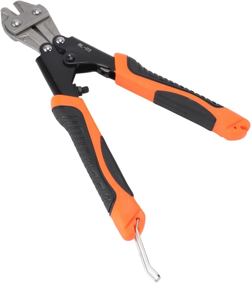 Mini Bolt Cutter Spring Loaded 8 Inch Steel Wire Cable Cutter With Anti Slip Handle For Electrician Engineers And DIY Enthusiasts - Image 2