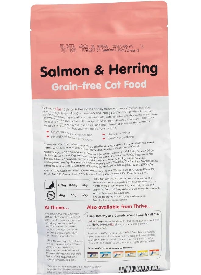 Thrive Cat Salmon & Herring Dry Food 1.5KG - Image 2