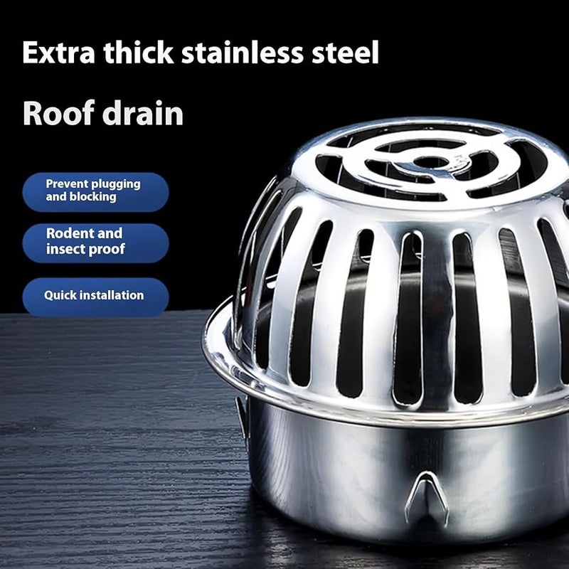 150 مم شبكة تصريف فولاذية مستديرة مضادة للثعابين تصميم عالي السعة لتصريف أرضيات خارجي - Image 5