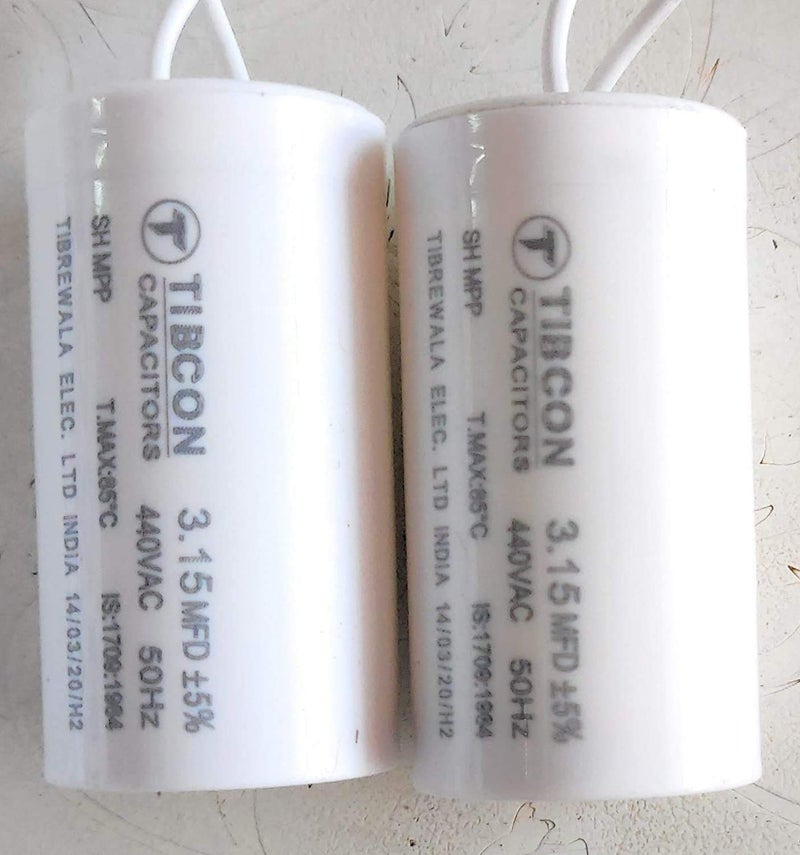 Pmw - Capacitors - Tibcon Capacitor for Ceiling Fan - 3.15 MFD Capacitor to Increase Speed - 2 Pieces - Image 3