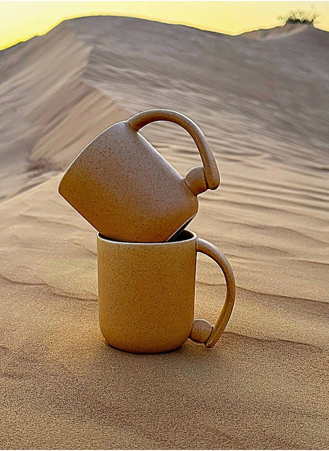 Tohfa Luxe TohfaLuxe Ball Mug Sand - Set of 2 in a Gift Box  - Image 2