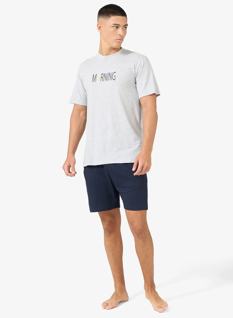 Nightwear T-Shirt & Shorts Set