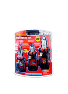 PRIDE Pride 3pcs Pliers set Black Heavy duty( combination plier 8″ , cutting plier 6″ , nose plier 6″ ) 