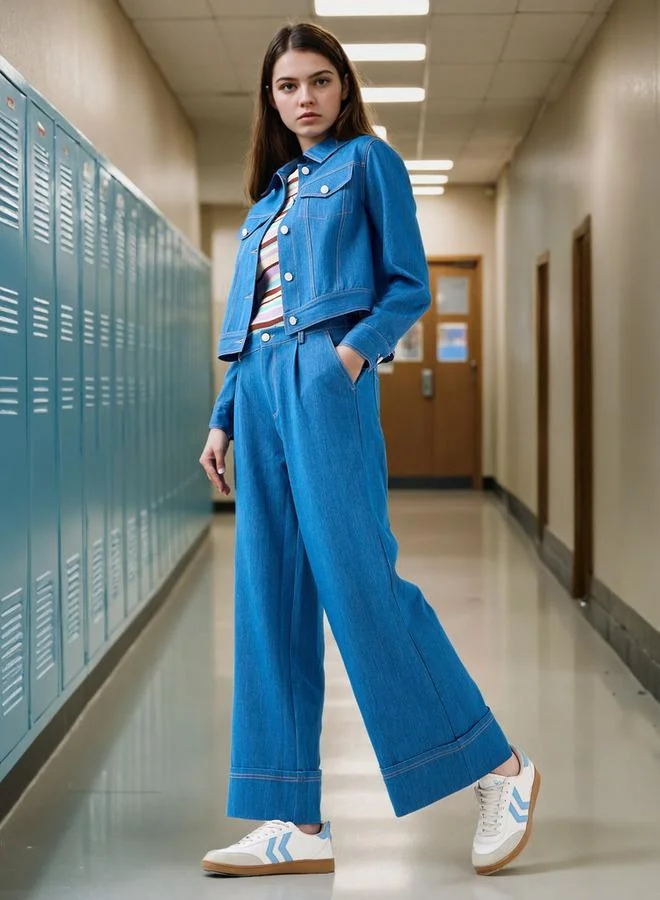 2Xtremz 2Xtremz Pleated Wide Leg Trousers