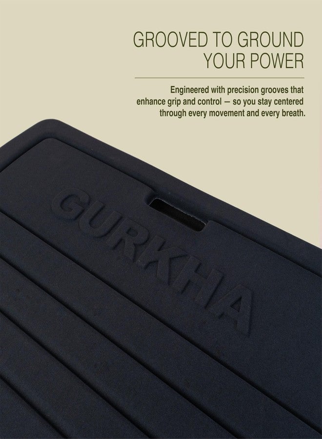 Gurkha 13mm GURKHA Foldable Performance Yoga Mat for Men & Women | Non-Slip, India’s First Foldable Extra-Cushioned Mat for Yoga, Pilates, HIIT & Floor Workouts | Portable, Durable & Lightweight Fitness Mat - Eternal Power (Black) | 170 cms x 70 cms - Image 4