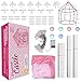 Volscity Princess Tent with LED Star LightsKids Castle Play Tent for GirlsLarge Playhouse Girl Toy Gifts Age 3Indoor and Outdoor Games 555x 53DxH - Image 4