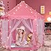 Volscity Princess Tent with LED Star LightsKids Castle Play Tent for GirlsLarge Playhouse Girl Toy Gifts Age 3Indoor and Outdoor Games 555x 53DxH - Image 2