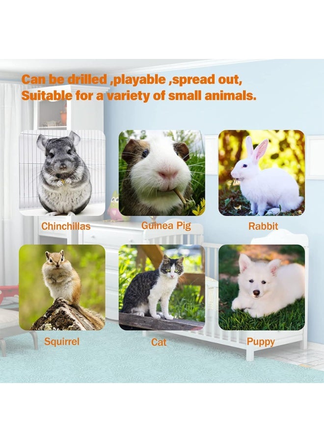 Generic Bunny Tunnel Bed, 2-in-1 Collapsible Rabbit Tunnel Tubes Toys with Removable Mat Bunny Hideout for Cats Kittens Rabbits Bunny Guinea Pigs Kitty  - Image 5