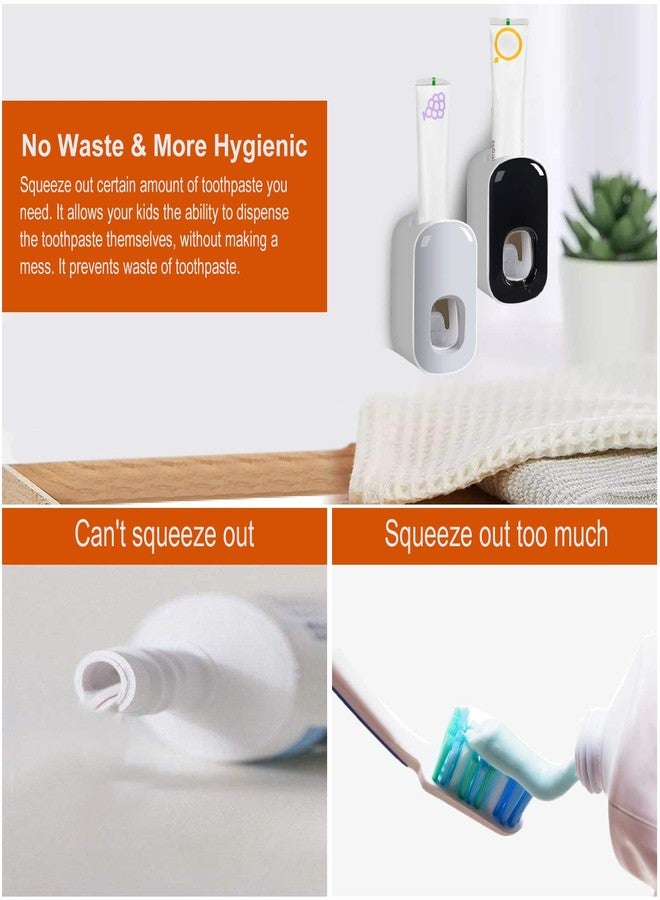 Visen Toothpaste Dispenser,Automatic Toothpaste Squeezer Fit for Kids and Adults,Hands Free Wall Mounted Toothpaste Holder With Self-stick Sticker,Punch-Free Toothpaste Squeezer For Famliy Bathroom(Black) - Image 5