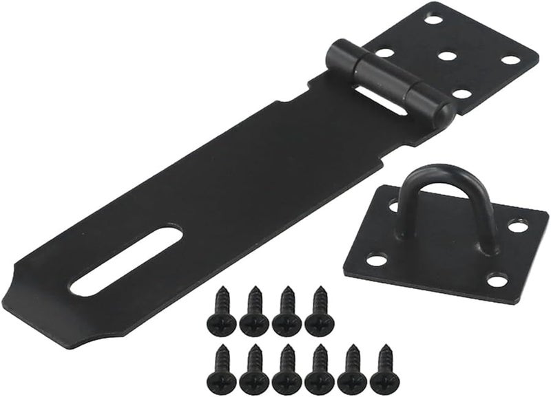 Heavy Duty 3 Inch Stainless Steel Door Hasp with Folding Lock Buckle Anti Theft Security Catch - Image 4