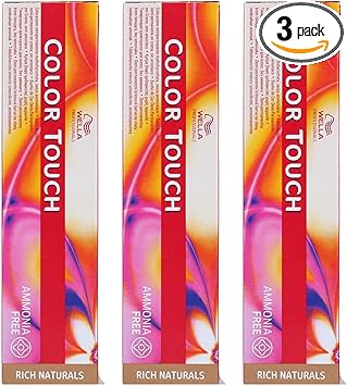 Wella Pack of 3 Colour Touch 60 ml Rich Naturals 838