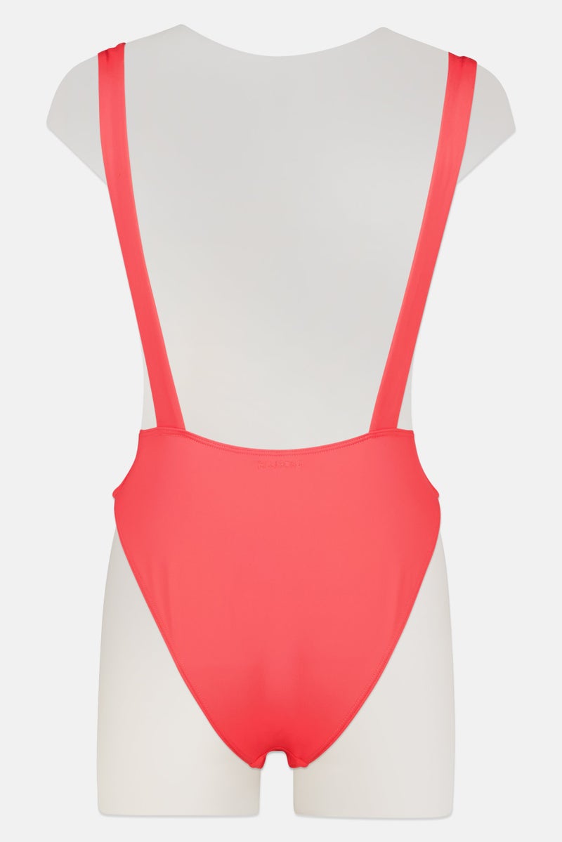 Billabong Women Non Padded Solid One Piece, Red - Image 3