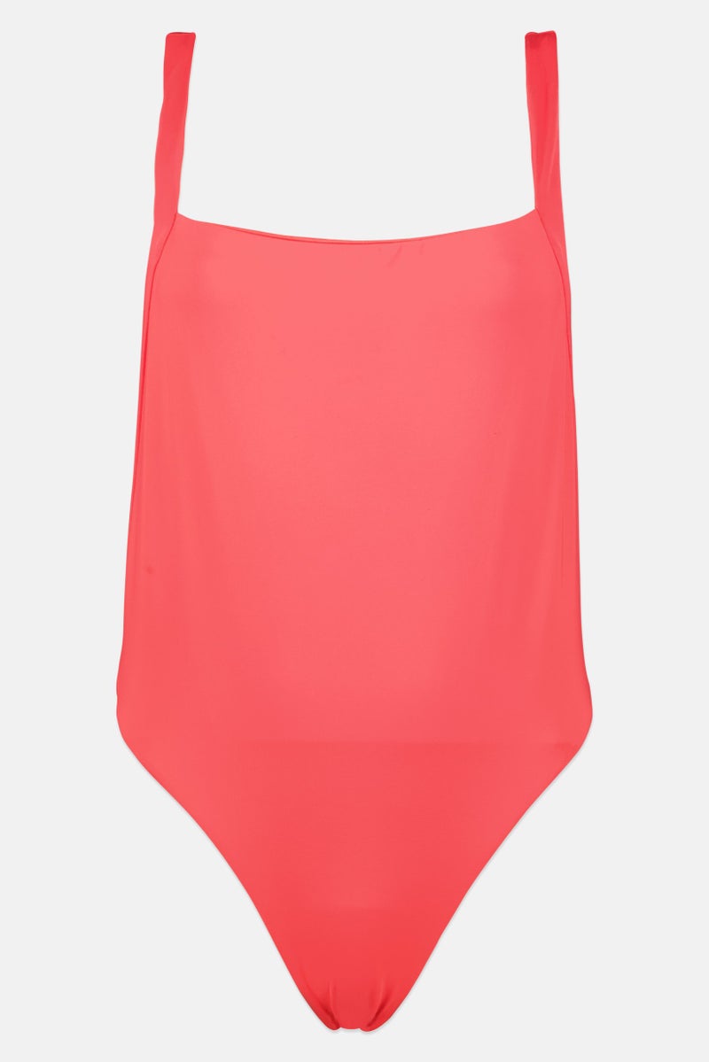 Billabong Women Non Padded Solid One Piece, Red - Image 2