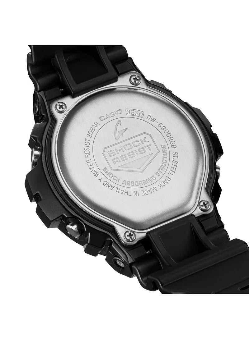 G-SHOCK 6900 Series DW-6900RGB-1DR Digital Resin Wrist Watch - Image 3