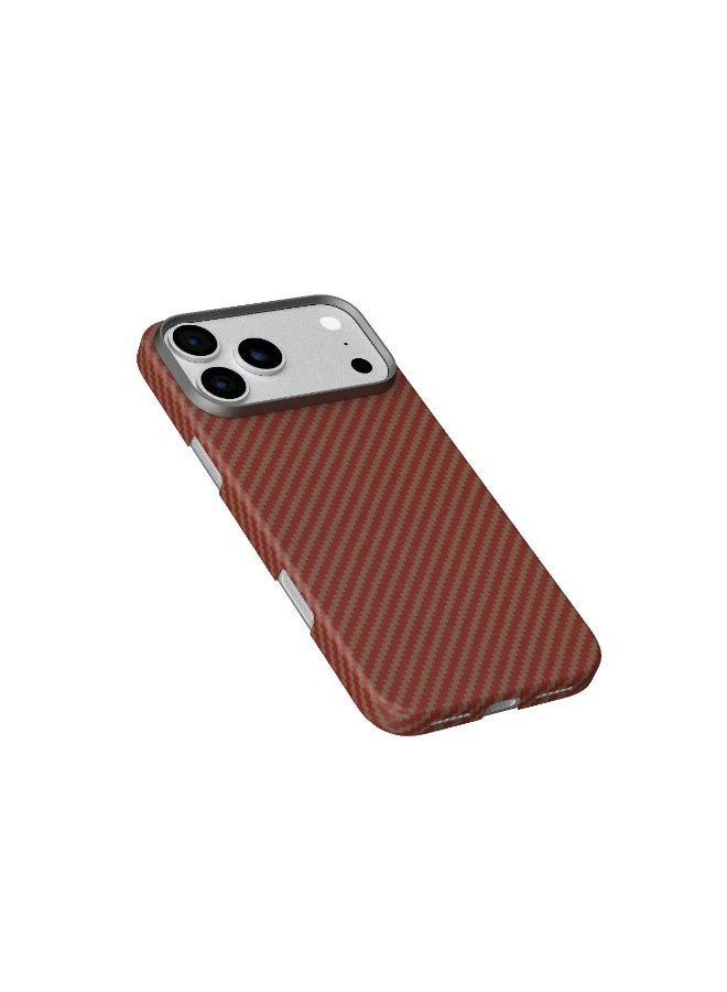 ليفيلو جراب ماج سيف لهاتف آيفون 17 برو ماكس / جراب سيرجي 1500D من ألياف الأراميد / غطاء خلفي لهاتف آيفون 17 - لون غروب الشمس - Image 4