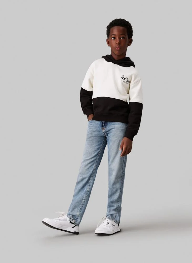 كالفن كلاين جينز Kids Colorblock Hoodie