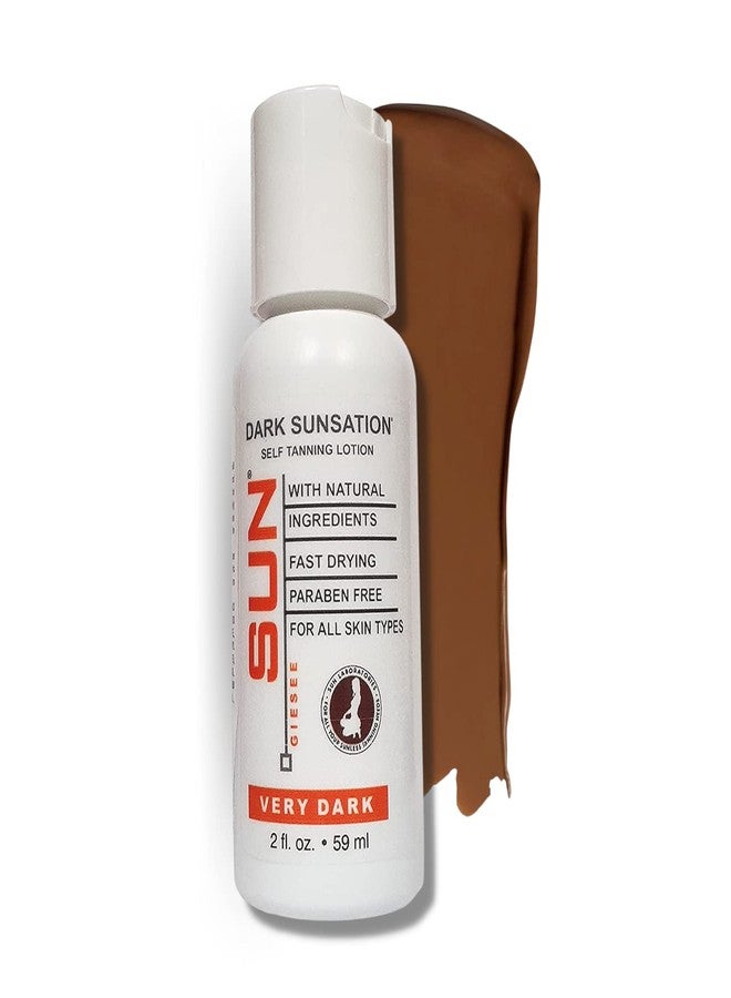 Sun Laboratories By Giesee Dark Sunsation Sunless Tanning Lotion 2 oz - Travel Size Sunless Tanning Lotion, Self Tanner, Instant Self Tanning Lotion, Long Lasting Self Tanner for Face and Body - Image 2
